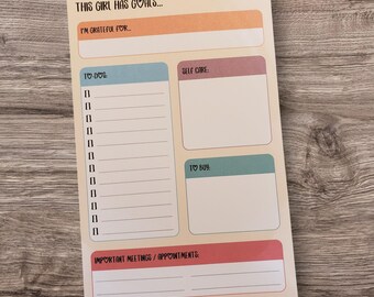 ONLY A FEW LEFT - This Girl Has Goals Notepad