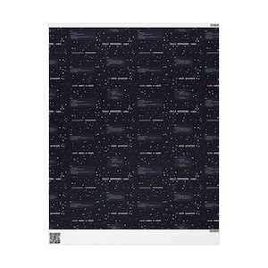 Linux Birthday Wrapping Paper | Sudo Make a Wish Funny Sysadmin Gift Wrap