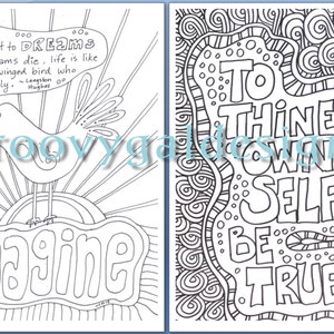 The Groovy Gal Coloring Collection 2015 Set One 20 page Instant Download Zentangle Style Coloring Book image 4