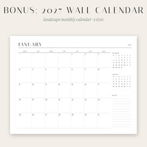 May include: A 2027 wall calendar in a landscape orientation featuring a monthly grid for January. The design is black and white with a clean layout, including small reference calendars for December and February, and a lined section for notes.