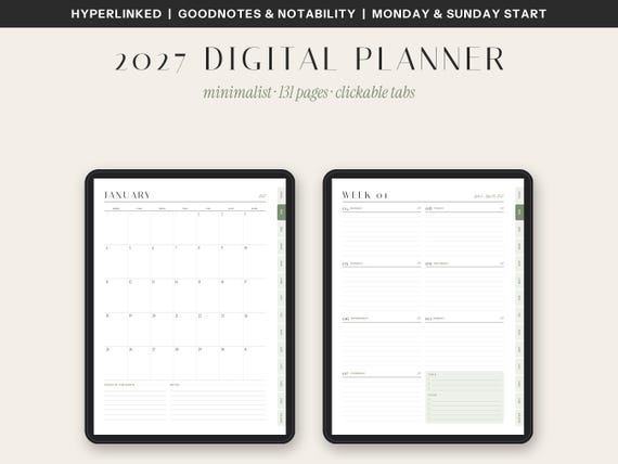 Digital Planner 2027 (GoodNotes)