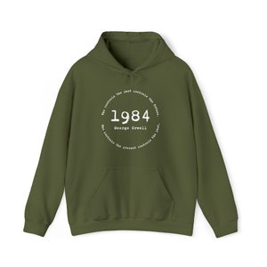 Orwell Quote 1984 Unisex Heavy Blend™ Hooded Sweatshirt