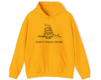 Don't Tread on Me Gadsden American Revolution Flag Hooded Sweatshirt