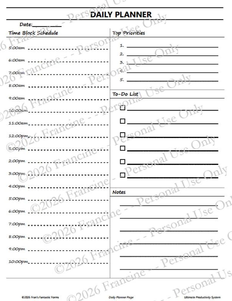 Productivity Essentials Bundle- Daily, Weekly, & Monthly Planners - Etsy