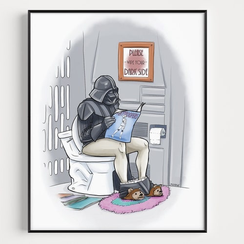 Darth Vader Star Wars Digital Download Darth Vader Bathroom Etsy