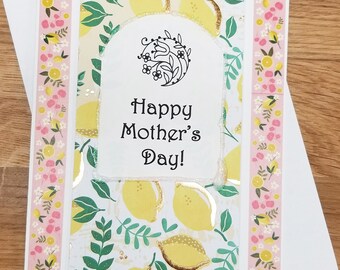 Happy Mother’s Day Lemon Love Handmade Greeting Card * Lemon Lover