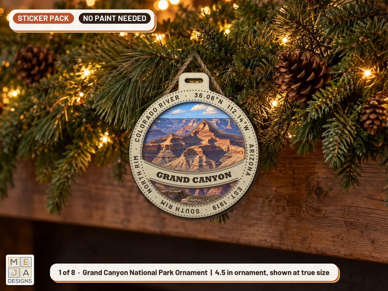 Swothwest Sticker Desert Southwest National Park Ornament Set Sticker Pack for Laser ...