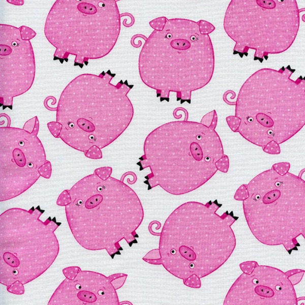 FLANNEL This Little Pig - 33 inches x 42 inches