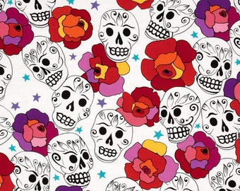 Folklorico Estrella de los Muertos - Fabric By The Yard