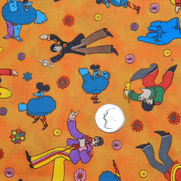 Beatles A Yellow Submarine by Cranston Villiage - 34 inches wide 22 inches long