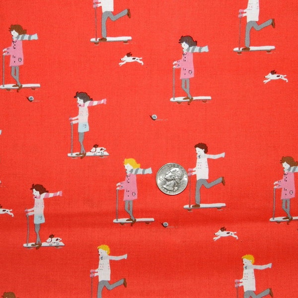 Sherbet Pips on Red - 23 inches x 42 inches