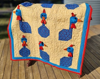 Funky Guinea Fowl Quilt pattern