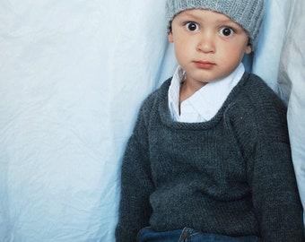 Little Mans Rolled Neck Sweater