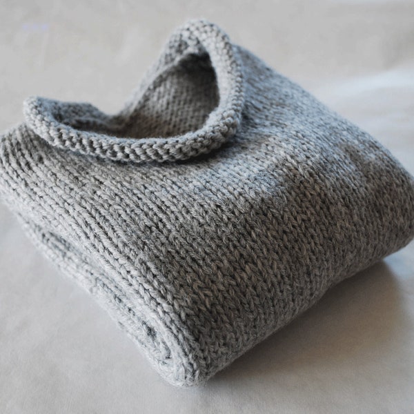 Little Mans Rolled Neck Sweater