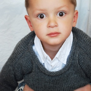 Little Mans Rolled Neck Sweater image 8