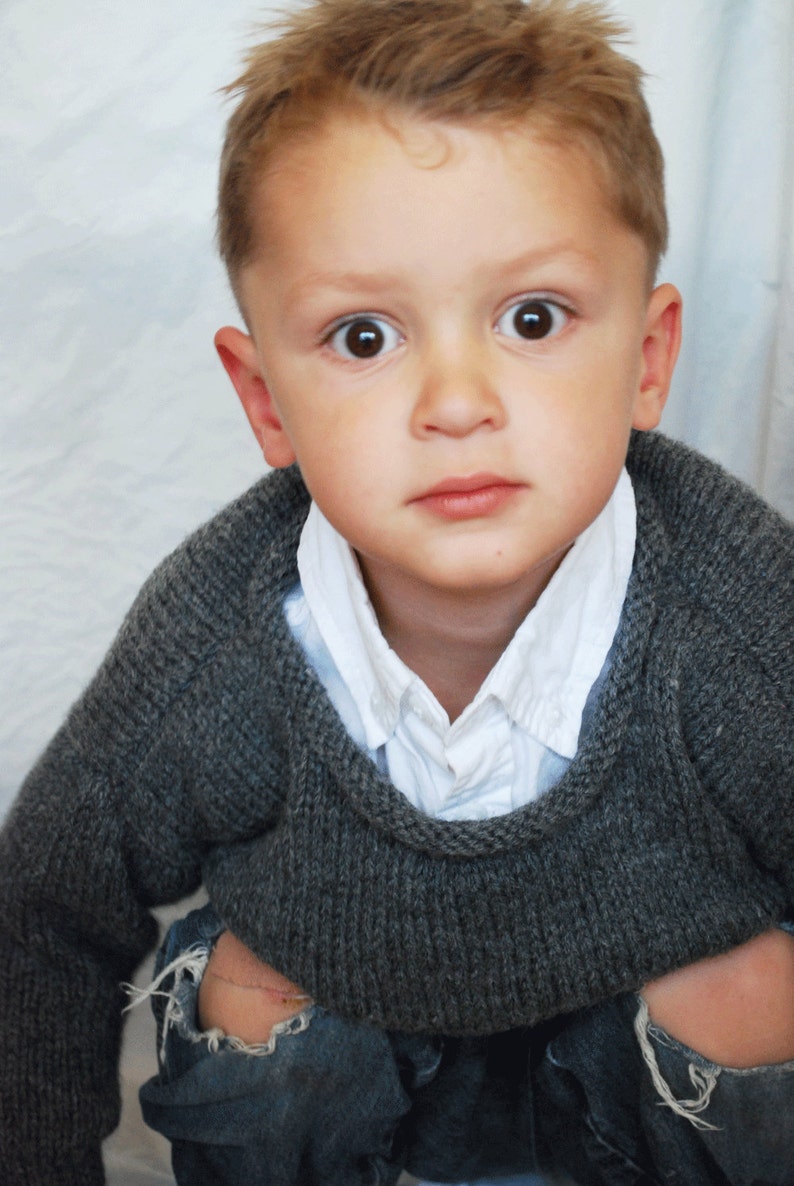 Little Mans Rolled Neck Sweater image 8