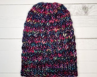 Gem Tones Cable Knit Spinnaker Beanie