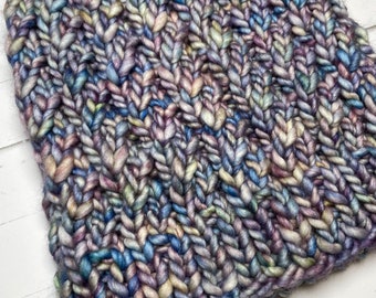 Periwinkle Purple Cable Knit Spinnaker Beanie