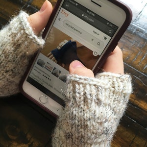 Fingerless Texting Gloves Man, Woman, Child. Your Choice of Color and Size