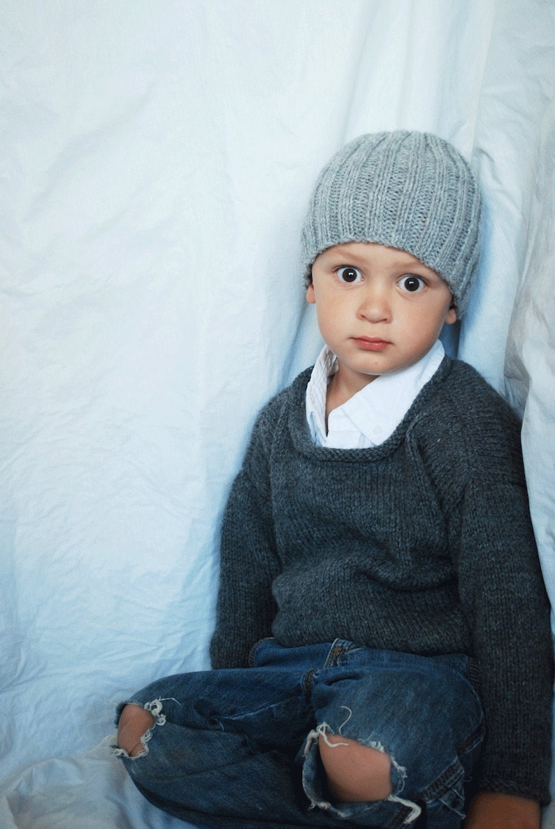 Little Mans Rolled Neck Sweater image 7