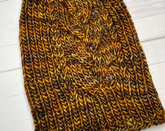 Cable Knit Delta Beanie