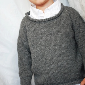 Little Mans Rolled Neck Sweater image 6