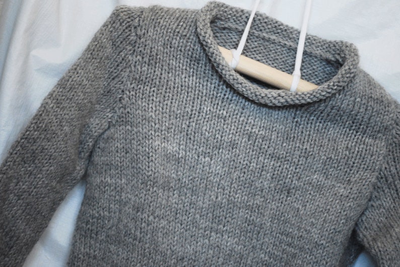 Little Mans Rolled Neck Sweater image 5