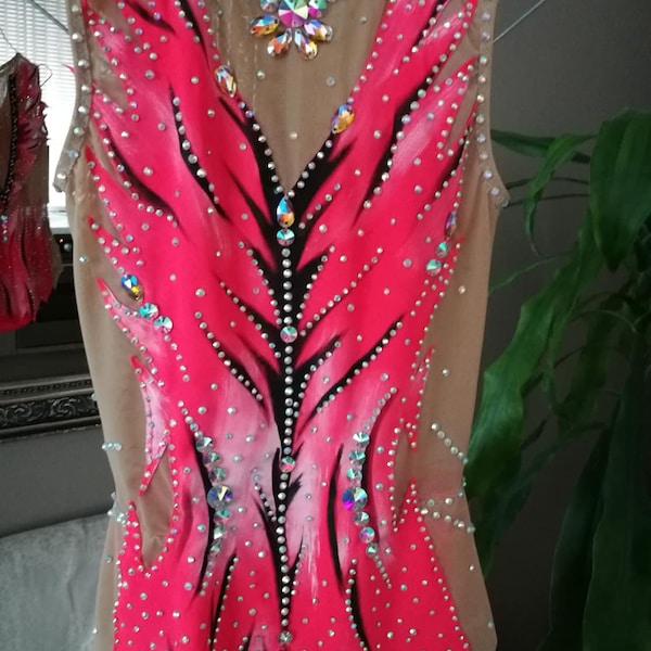 Justaucorps de gymnastique rythmique, robe de patinage artistique, justaucorps RG pour compétition, justaucorps de danse