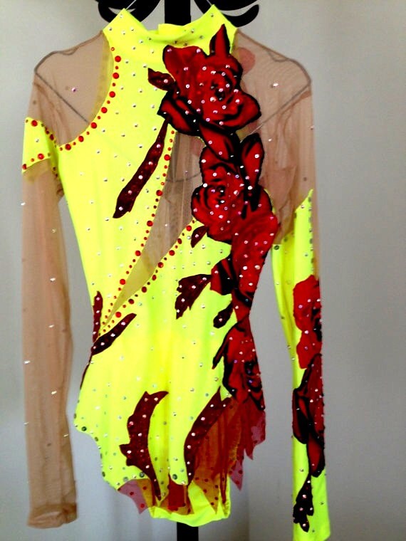 Rhythmic Gymnastics Leotard Figure Skating Dress Rg-leotard for Competition Dance  Leotard - Etsy