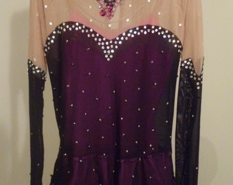 Rhythmische Gymnastik Trikot Wettbewerb, Eiskunstlauf Kleid, RG-Trikot für Wettbewerb, Tanz Trikot, akrobatisches Rock'n'Roll Kleid