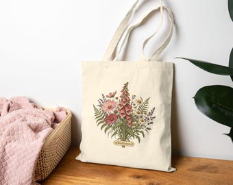 Vintage Botanical Tote for Gifting