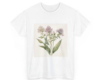 Watercolor Wildflower Tee, Gift For Her, Botanical Style