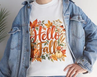 Camiseta minimalista con motivos botánicos, ideal para regalar en otoño o a una amiga.