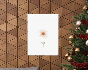 Lámina minimalista de arte floral silvestre, regalo de Acción de Gracias