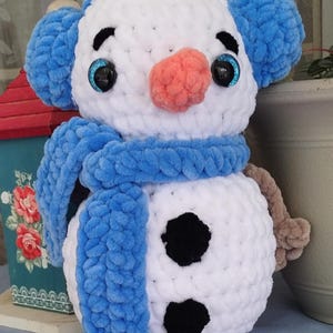 Crochet Plush Snowman