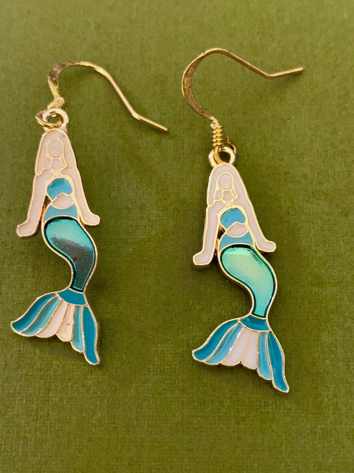 Gorgeous colored Mermaid Earrings Earrings Dangling | Etsy
