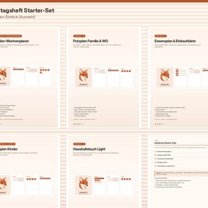 Conjunto imprimible de planificador doméstico, planificador familiar, horario de limpieza, plan de comidas, tabla de tareas y libro del hogar (PDF) imagen 3