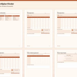 Printbare takenlijst voor kinderen, takenplan en beloningskaart voor 1-3 kinderen, PDF A4 A5 afbeelding 3