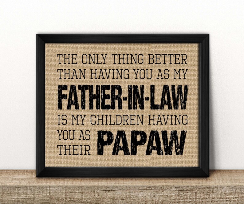 Father's Day gifts Father in Law gift Papa gift Papaw | Etsy