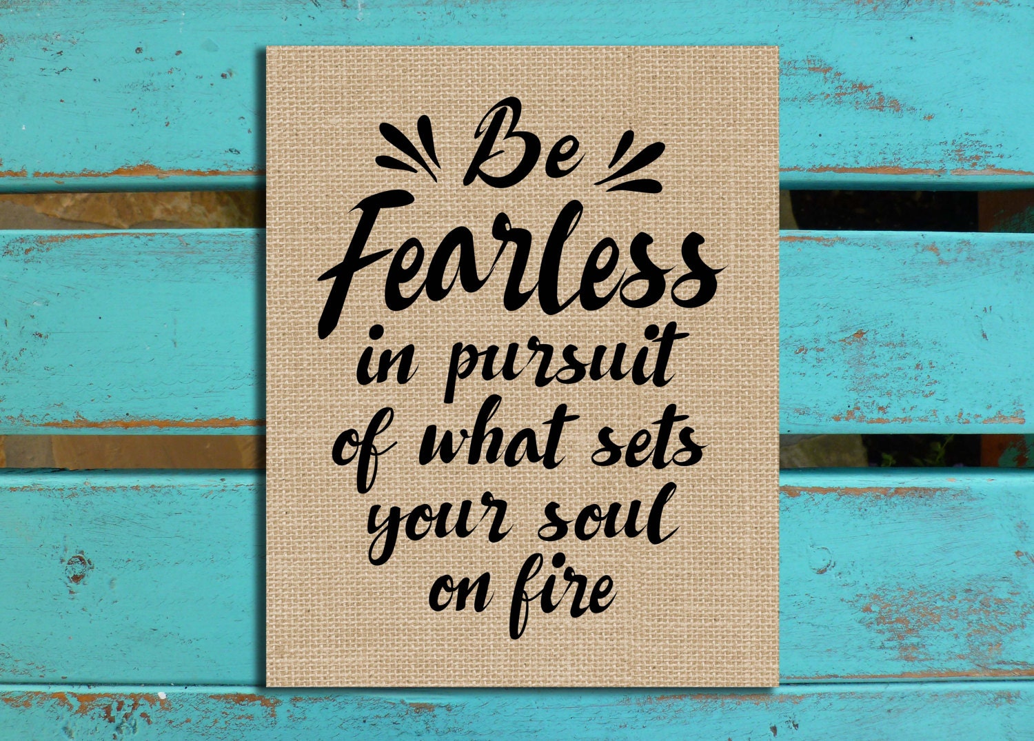 Be Fearless quote Graduation Gift Office Decor | Etsy