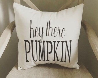 Farmhouse Hey there pumpkin pillow