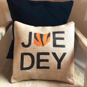 Burlap Joe Dey Cincinnati Bengals Pillow image 2