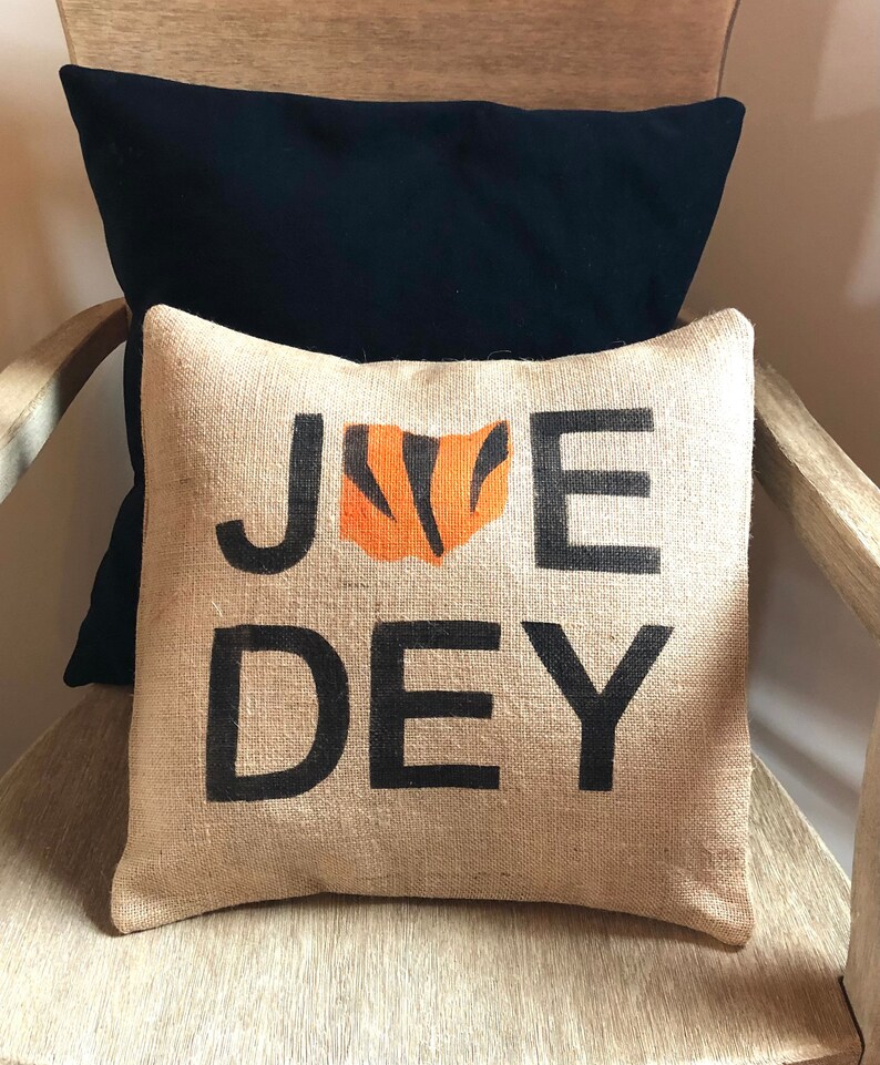 Burlap Joe Dey Cincinnati Bengals Pillow image 2