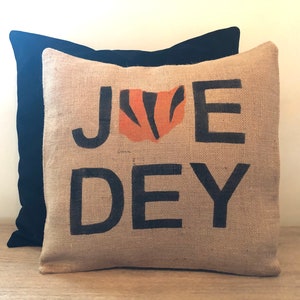 Burlap Joe Dey Cincinnati Bengals Pillow image 1