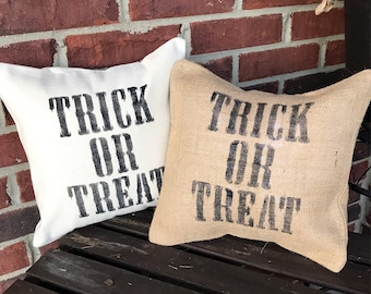 Trick or treat Halloween Pillow