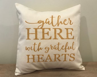 Farmhouse Give thanks pillow