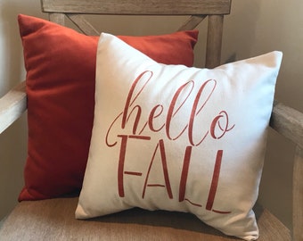 Farmhouse Hello Fall Pillow