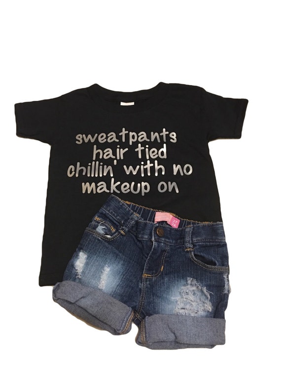 Sweatpants Hair Tied Graphic Tshirt Toddler Tshirts Rap Etsy