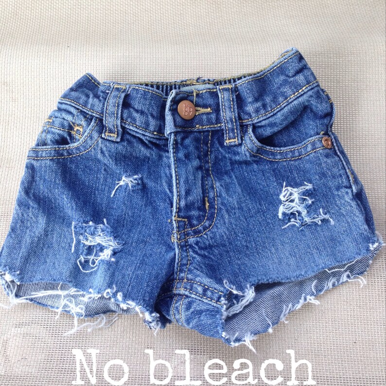 Baby girl distressed cut off jean shorts hipster shorts Etsy