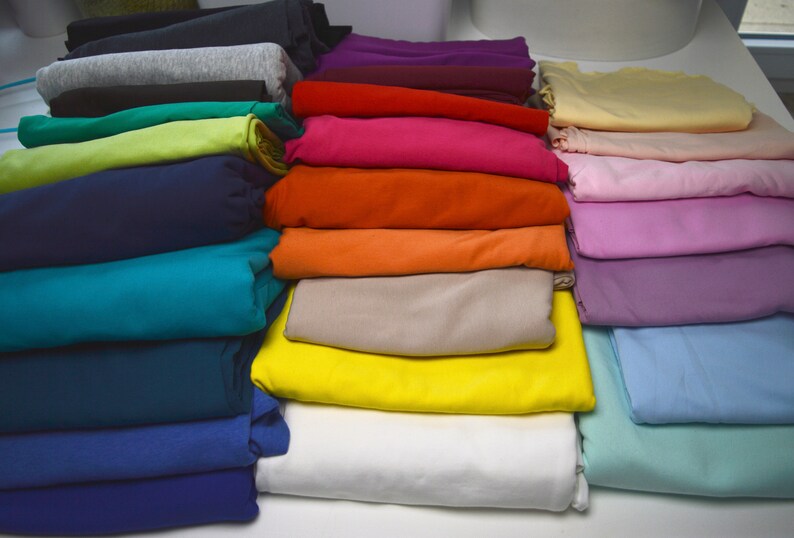 Poignets couleurs poudre menottes manchettes chauffe-mains jersey de coton 20 cm image 5